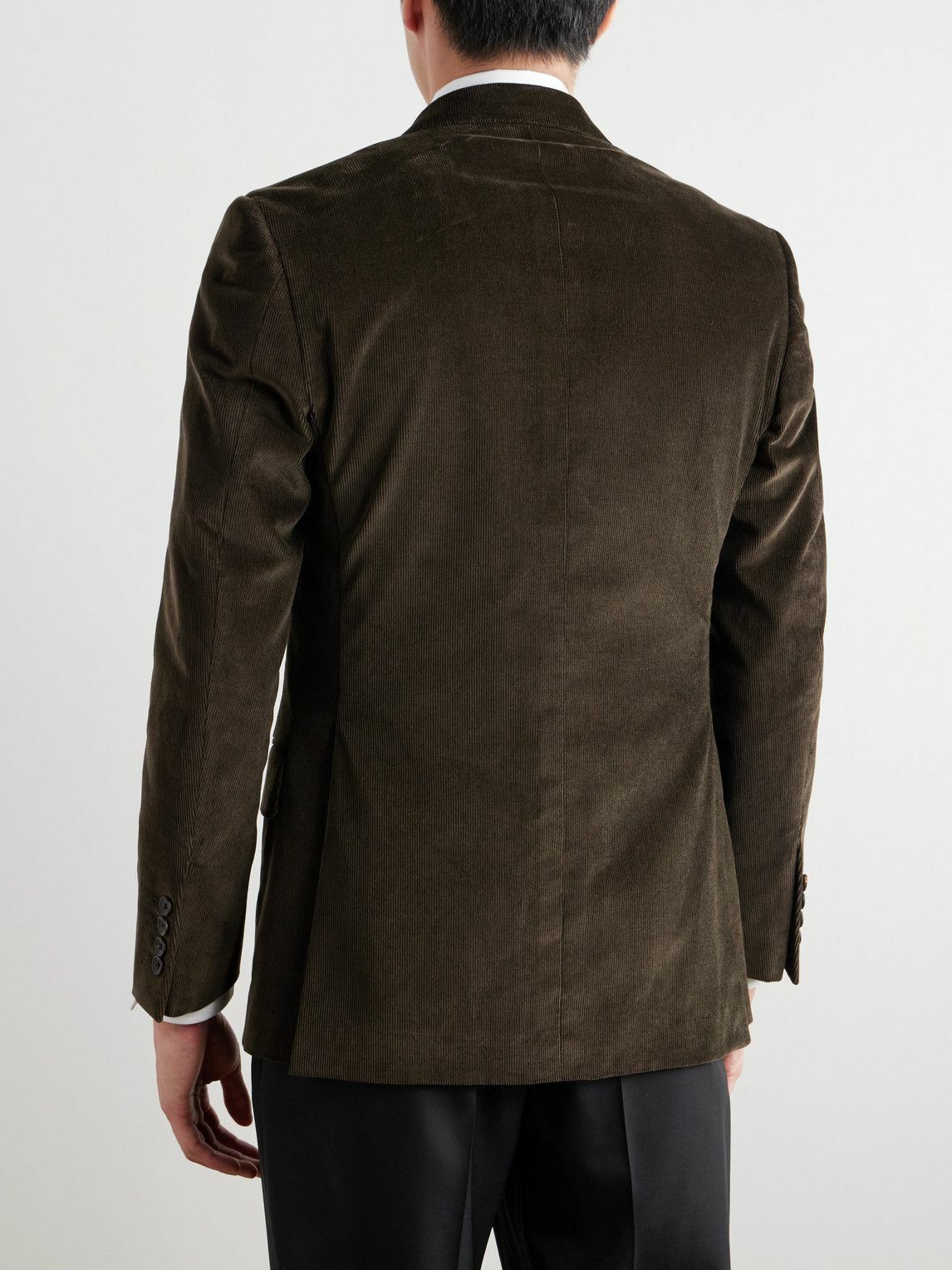 Kingsman - Slim-Fit Cotton-Blend Corduroy Blazer - Brown