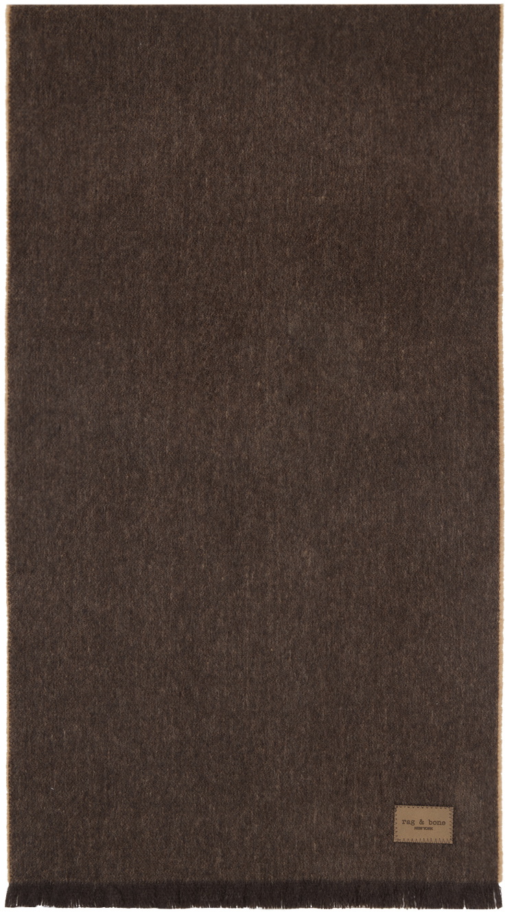 rag & bone Brown Ivy Cashmere Scarf
