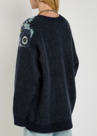 Alemais Madalena Floral-intarsia Knit Cardigan Multicoloured