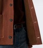 Arma Rickson shearling-trimmed leather jacket