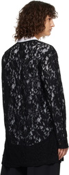 Comme des Garçons Homme Plus Black Raschel Lace T-shirt