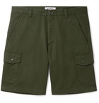 A.P.C. - Slim-Fit Cotton-Twill Cargo Shorts - Green