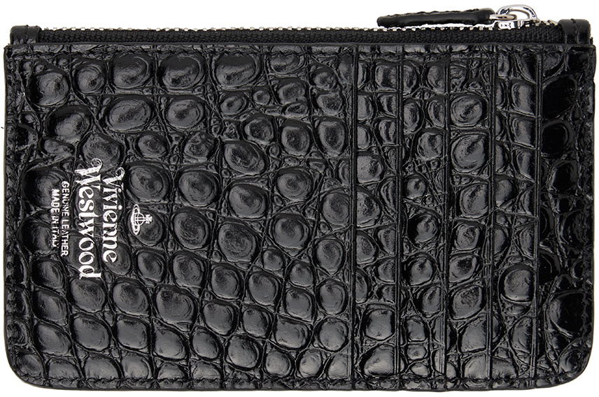 Vivienne Westwood Black Half Moon Card Holder Vivienne Westwood
