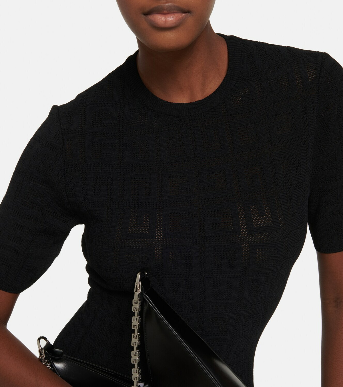 Givenchy Black Mesh 4G Logo Dress main image 0
