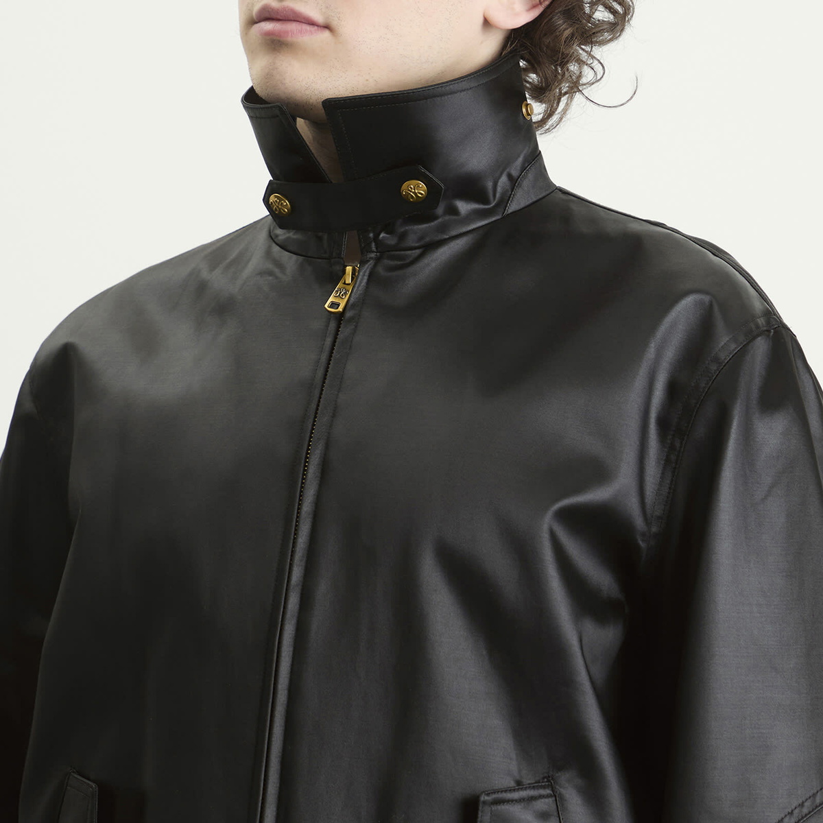 Willy Chavarria Men's Opera Bomber Jacket in Black