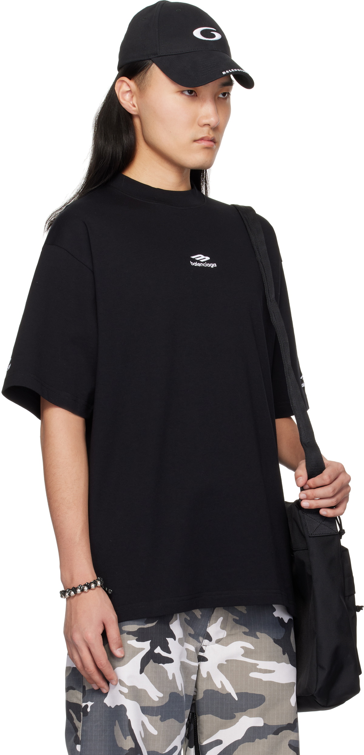 Balenciaga Black 3B Sport T-shirt Balenciaga