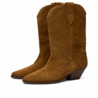 Isabel Marant Women's Duerto Suede Cowboy Boots in Cognac
