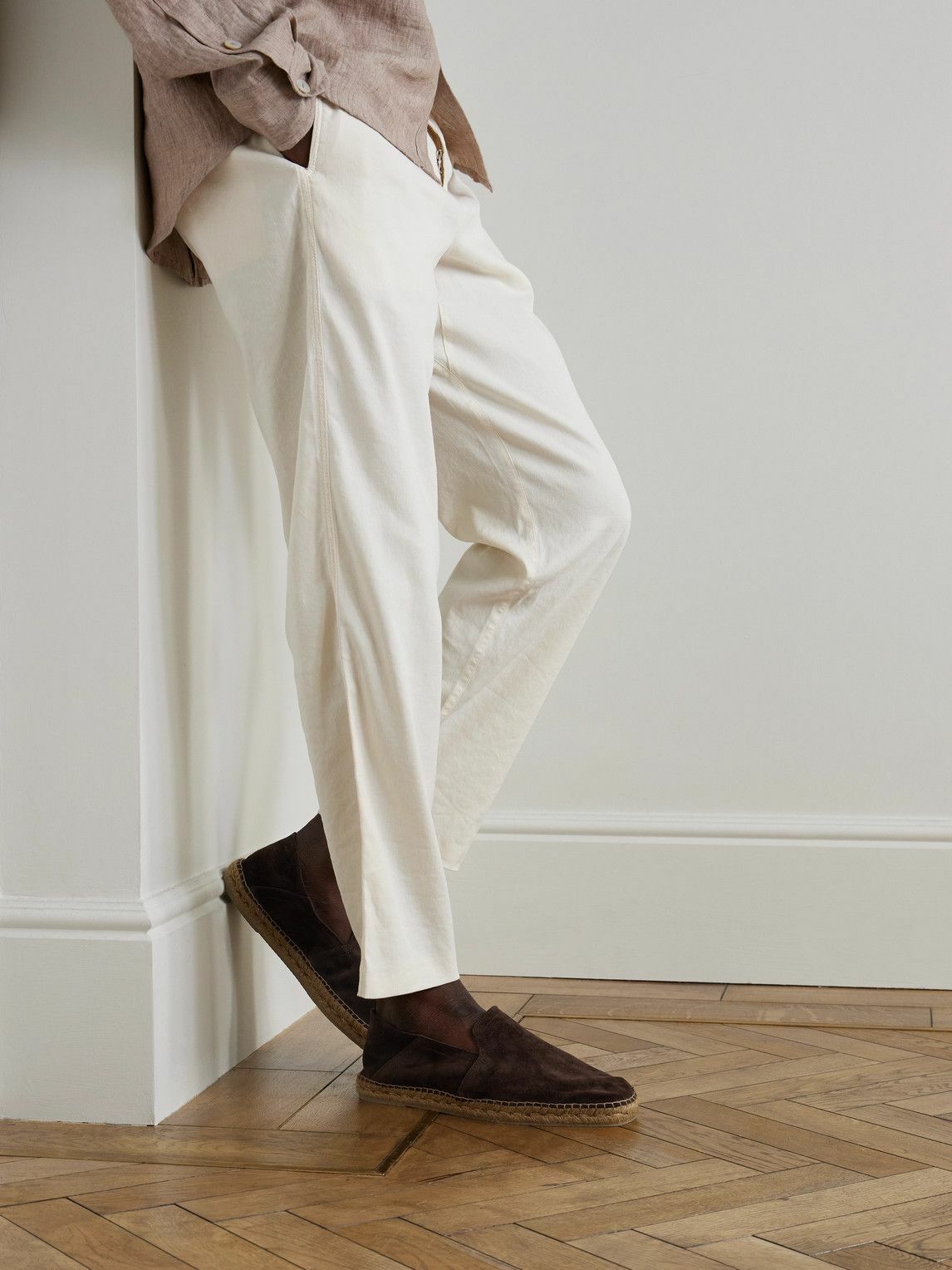 Castañer - Parker Collapsible-Heel Suede Loafers - Brown