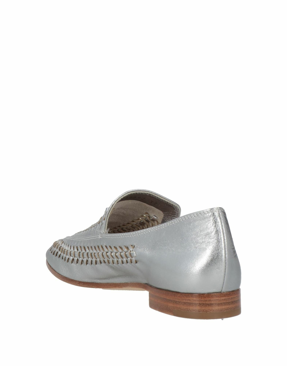 Giorgio Armani Womens Loafers in Silver