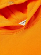 Abc. 123. - Logo-Detailed Cotton-Blend Jersey Hoodie - Orange
