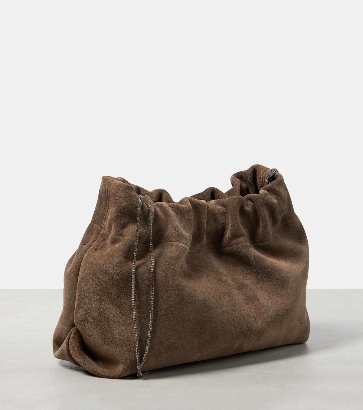 Brunello Cucinelli Suede shoulder bag Brunello Cucinelli Brunello Cucinelli Suede shoulder bag Brunello Cucinelli