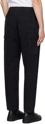 Moschino Black Embroidered Trousers