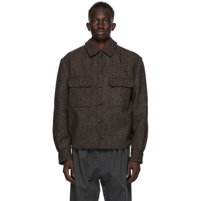 Photo: Lemaire Brown Tweed Overshirt Jacket