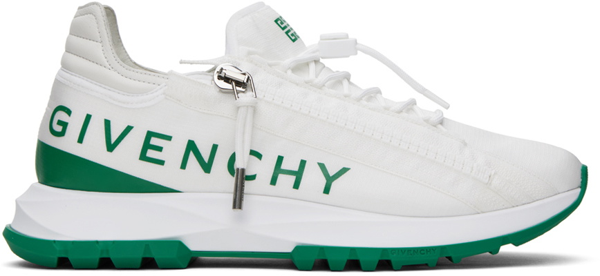 Givenchy White & Green Spectre Sneakers Givenchy