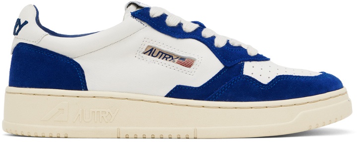 Photo: AUTRY White & Navy Open Low Sneakers