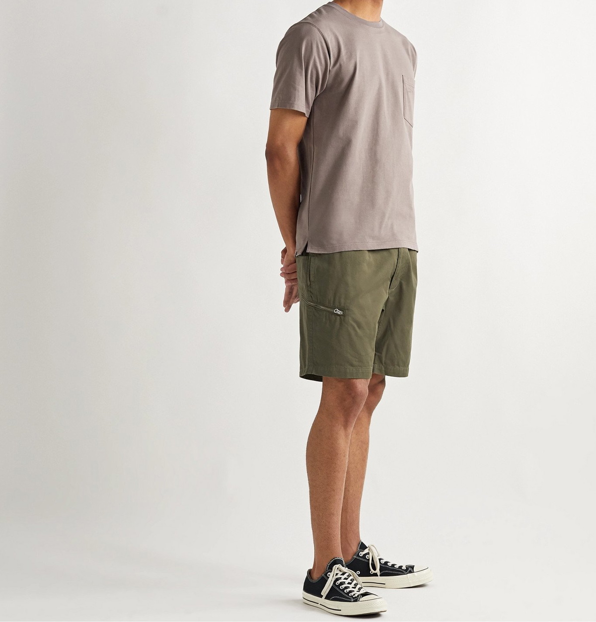 Pilgrim Surf Supply - Salathe Belted Cotton-Twill Climbing Shorts