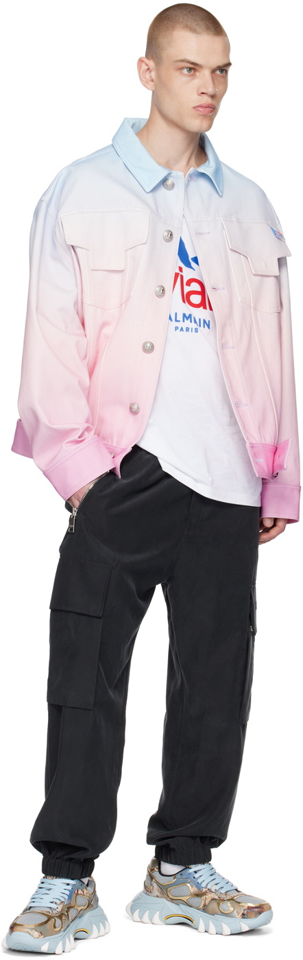 Balmain White Evian Edition T-Shirt