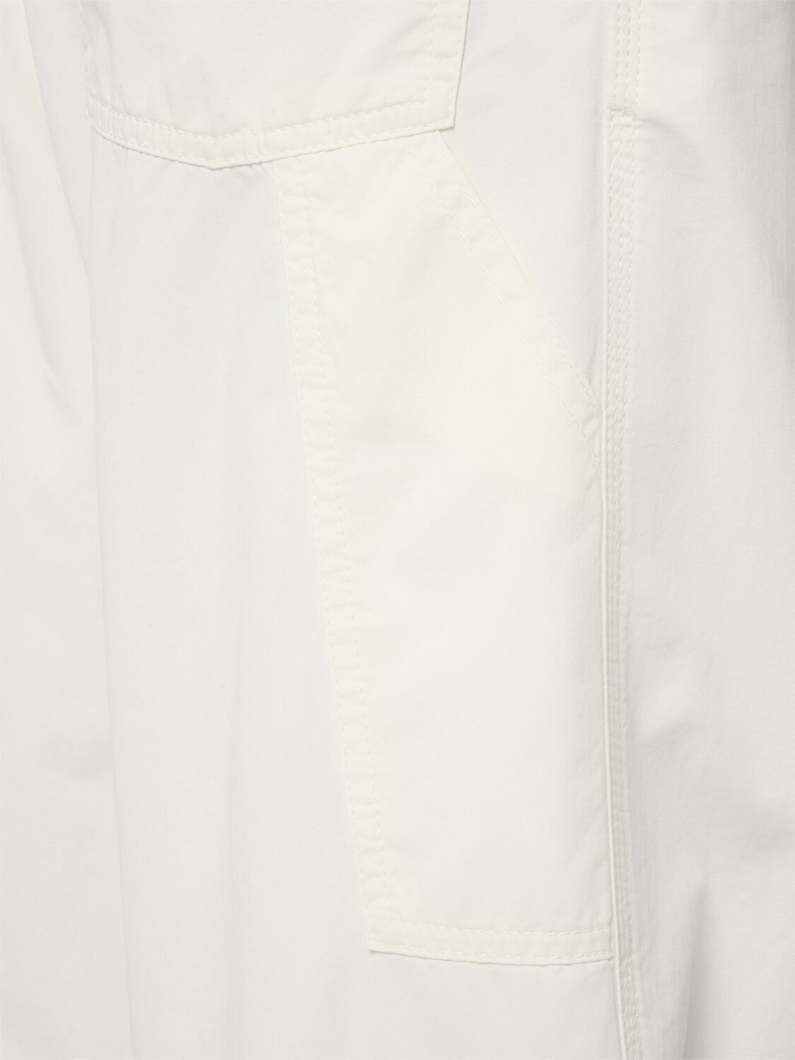 パンツ [THE ROW] Cotton and cashmere sankuro pants Sankuro Pant White in Cotton and Cashmere – The Row