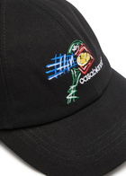 Casablanca Croquis De Tennis Logo Cotton cap - Black - One Size
