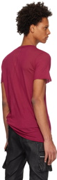Rick Owens Burgundy Basic T-Shirt