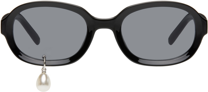 Photo: KIMHĒKIM Black Pearl Tear Round Sunglasses