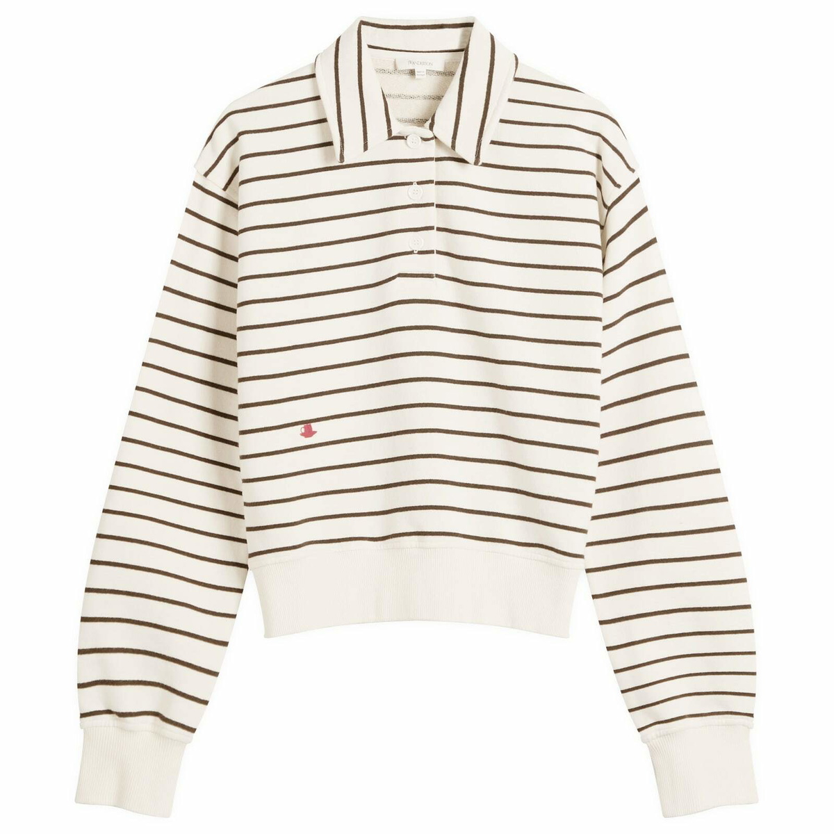 パーカー・フーディ J W ANDERSON MelangA ivory stretch cotton sweatshirt J.W. Anderson Cotton Sweatshirt With Logo JW Anderson
