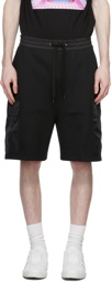 Valentino Black Cotton Cargo Shorts