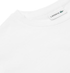 Lacoste - Logo-Appliquéd Pima Cotton-Jersey T-Shirt - White