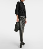 Rick Owens Cylinder draped jersey top