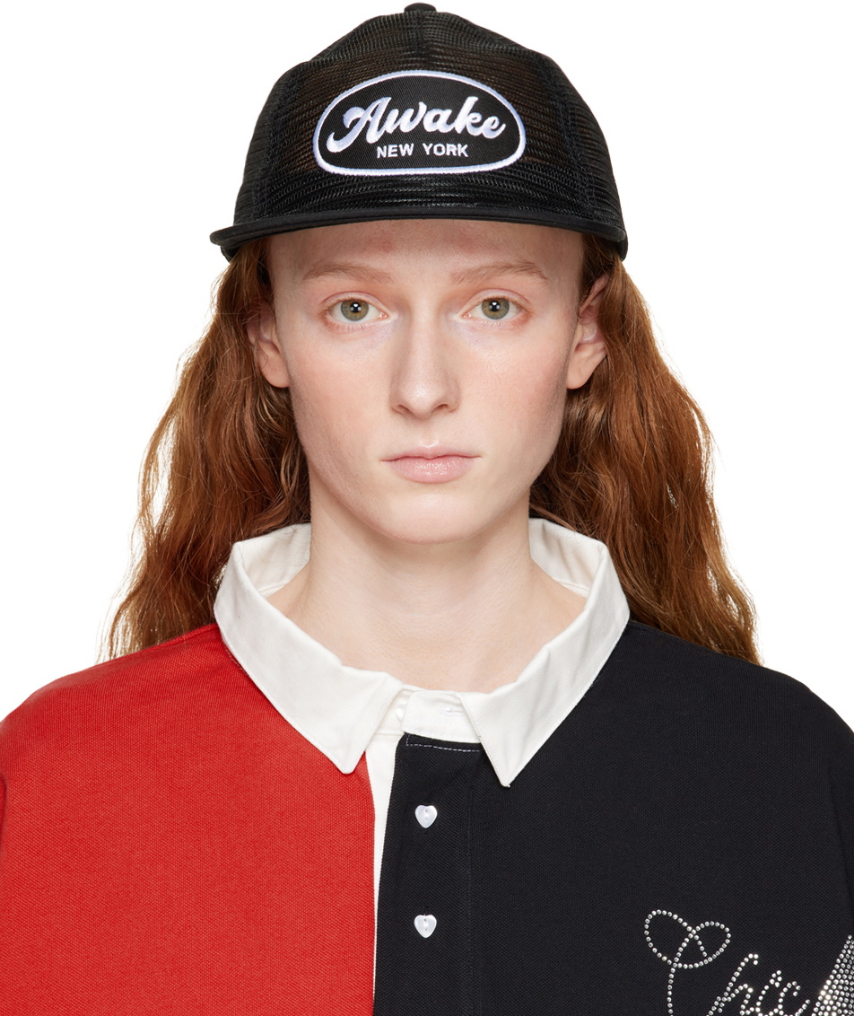 Awake NY Black Mesh Trucker Cap