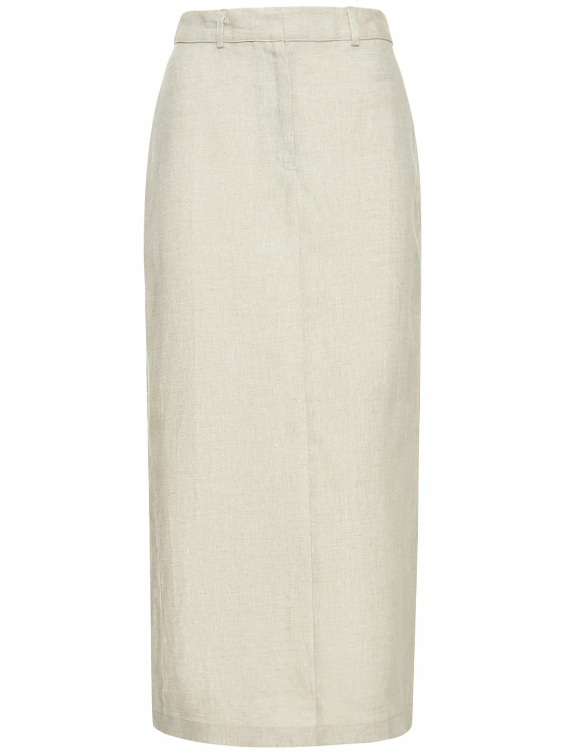 Photo: REFORMATION - Gia Linen Midi Skirt