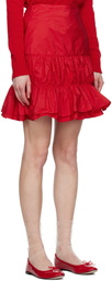 Molly Goddard Red Carol Miniskirt