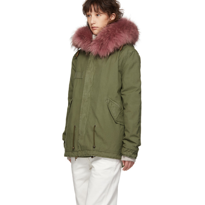 Mr and Mrs Italy Green Mini Canvas Parka