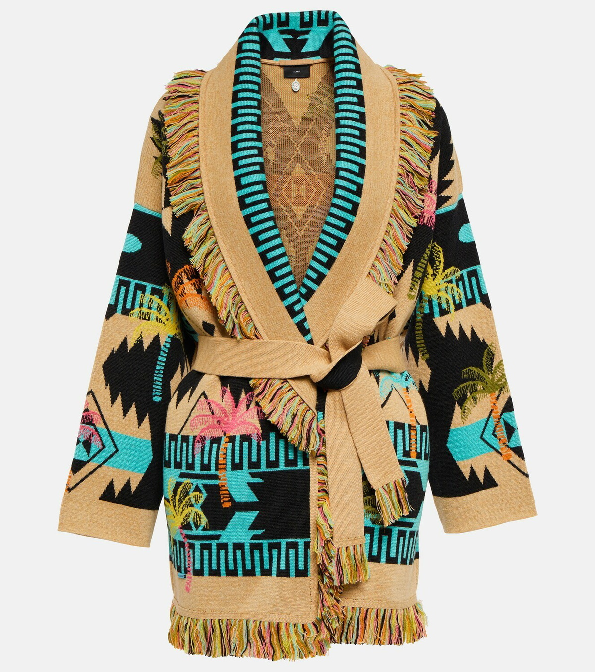 Alanui - Wool jacquard cardigan