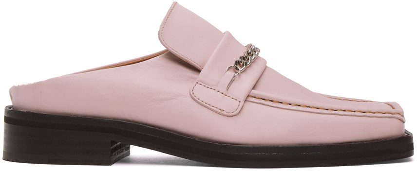 Martine Rose Pink Loafer Mules