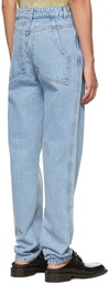 Eckhaus Latta Blue Straight-Leg Jeans