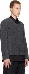Comme des Garçons Homme Deux Gray Wool Cardigan