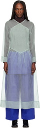 SC103 Blue Scenic Midi Dress