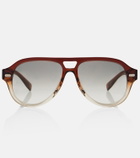 Brunello Cucinelli Paul aviator sunglasses