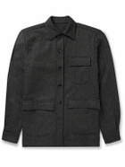 De Petrillo - Herringbone Wool and Cashmere-Blend Jacket - Gray