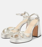 Souliers Martinez Springs leather platform sandals