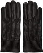 Salvatore Ferragamo Black Nappa Lined Gloves