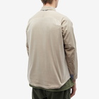 And Wander Men's Fleece Base Overshirt in Beige