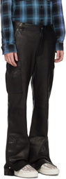 AMIRI Black Patch Pocket Leather Pants