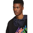 Opening Ceremony Black Nylon Hybrid Hoodie