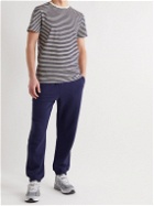 Organic Basics - Striped Organic Cotton-Jersey T-Shirt - Blue