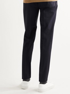 Theory - Mayer Slim-Fit Stretch-Wool Trousers - Blue