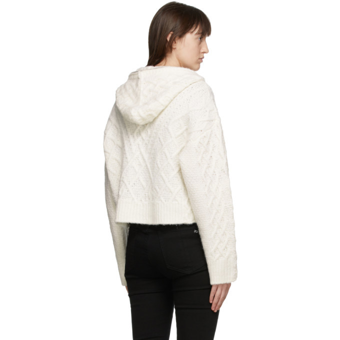 rag and bone White Cecelia Hoodie