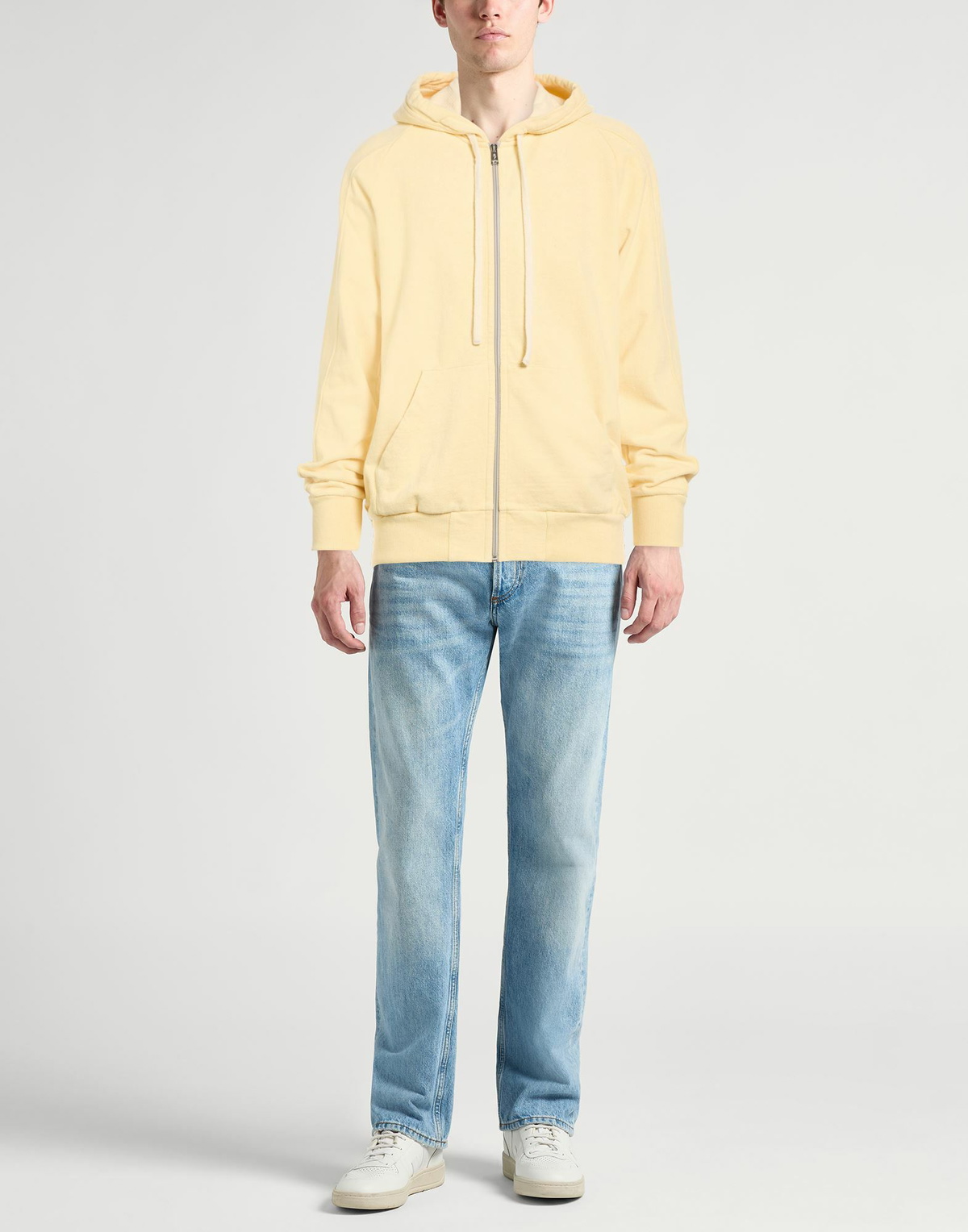 Crossley Mens Sweatshirt Pastel in Yellow