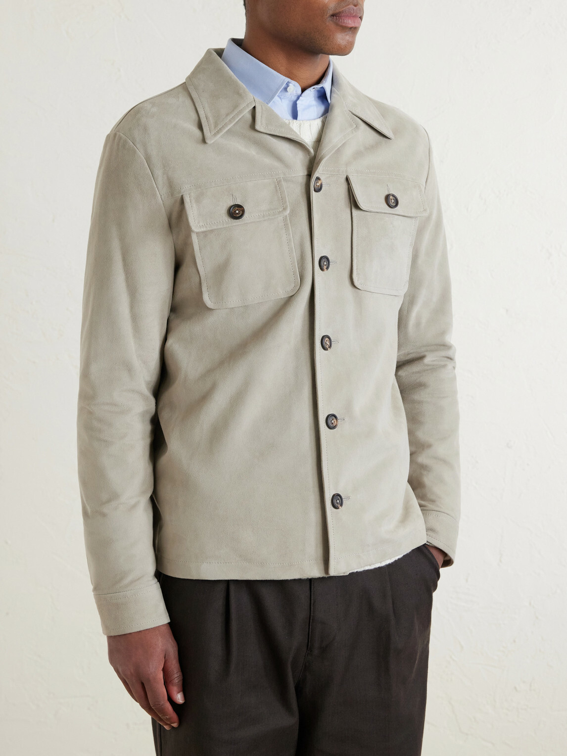 Eleventy - Suede Jacket - Neutrals